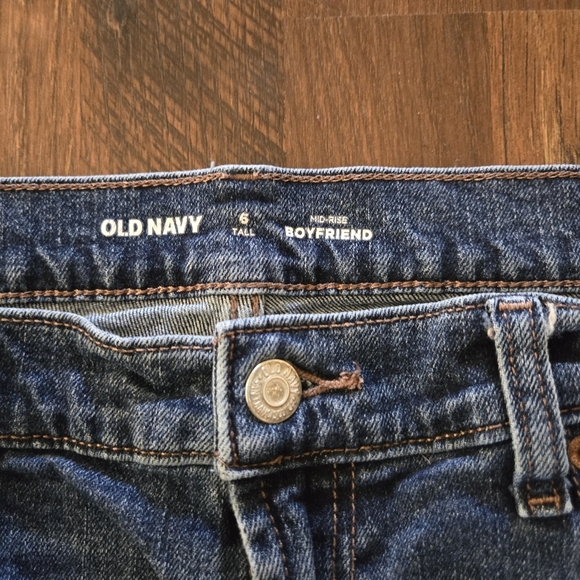 Old Navy Women's Boyfriend Jeans - Blue - Picture 3 of 8